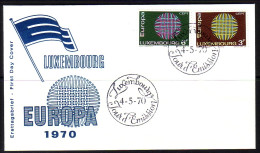 LUXEMBOURG MI-NR. 807-808 FDC EUROPA 1970 - FDC