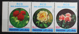 Pakistan 452-454 Postfrisch Blumen Rosen #RQ743 - Pakistan