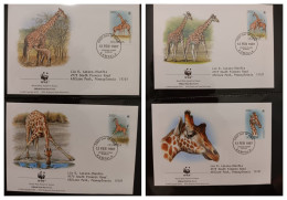 O) 1997 UGANDA. WWF - WORLD WILDLIFE FUND, ROTHSCHILD'S GIRAFFE, FDC XF - Uganda (1962-...)