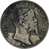 Italie, Vittorio Emanuele II, 2 Lire, 1860, Florence, Argent, TB+, KM:12 - Toskana