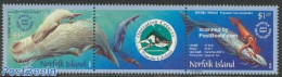 Norfolk Island 2002 Whales 2v+tab [:T:], Mint NH, Nature - Various - Sea Mammals - Joint Issues - Emissions Communes