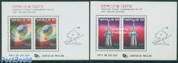 Korea, South 1991 Expo 93 2 S/s, Mint NH, Various - World Expositions - Corée Du Sud