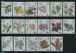 Solomon Islands 1987 Definitives, Flowers 17v, Mint NH, Nature - Flowers & Plants - Solomon Islands (1978-...)
