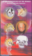 Tanzania 1997 Animals Of Latin America 6v M/s, Mint NH, Nature - Animals (others & Mixed) - Cat Family - Monkeys - Tanzania (1964-...)
