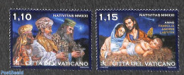 Vatican 2021 Christmas 2v, Mint NH, Religion - Christmas - Unused Stamps