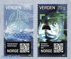 Norway 2022 Research, Innovation, Technology 2v S-a, Mint NH, Nature - Various - Fish - Mills (Wind & Water) - Nuovi