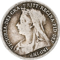 Grande-Bretagne, Victoria, 3 Pence, 1900, Londres, Argent, TB+, KM:777 - F. 3 Pence