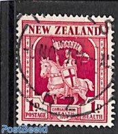 New Zealand 1934 1+1d, Health, Used, Used Or CTO, Nature - Horses - Gebruikt