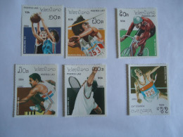 LAOS    MNH 6 STAMPS OLYMPIC GAMES   BARCELONA 1992 - Zomer 1992: Barcelona