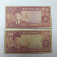 Indonesia 100 Rupiah 1960 Sukarno P-86 VF Condition - Indonesië