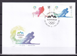 SLOVENIA,SLOWENIEN 2018,SPORT,WINTER OLYMPIC GAMES  PYEONGCHANG 2018,KOREA,FDC - Slovénie