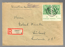 Einschreiben Lübeck Vom Unterrand, Typ III - Lettres & Documents