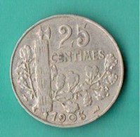 FRANCE . 25 CENTIMES 1905 . PATEY . 2e Type - Réf. N°292B - - 25 Centimes