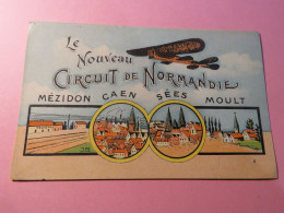 NORMANDIE, LE NOUVEAU CIRCUIT DE NORMANDIE, MEZIDON, CAEN, SEES, MOULT, CPA - Autres