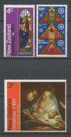 Zélande 1971  N° 548/550 ** Neufs MNH Superbes C 2 € Noël Christmas. Vierge, Enfant, Child. Vitrail Eglise Sant-Luc 3 Ro - Unused Stamps