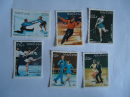 LAOS  MNH  STAMPS   SET  6  OLYMPIC  GAMES   LOS ANGELES 1984 - Verano 1984: Los Angeles