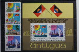 Antigua Und Barbuda 289-292, Block 6 Mit 289-292 Postfrisch #UW145 - Antigua And Barbuda (1981-...)