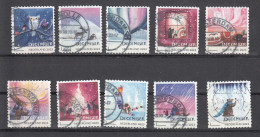 Nederland 2023, Nvph ??, Mi Nr ?? Decemberzegels Sheet Postfris, Uil, Owl, Kat, Hert, Deer, Gestempeld - Usados