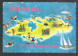 Bahamas, Nassau, Map 1975. - Bahama's