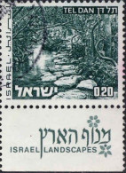Israel Poste Obl Yv: 532 Mi:598x Tel Dan (Beau Cachet Rond) - Used Stamps (with Tabs)