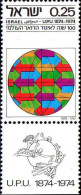 Israel Poste N** Yv: 559/560 Centenaire De L'UPU (Tabs) - Unused Stamps (with Tabs)