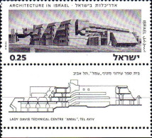 Israel Poste N** Yv: 550/555 Architecture En Israël (Tabs) - Nuovi (con Tab)