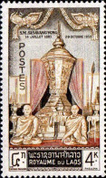 Laos Poste N* Yv:  71/74 Hommage Au Roi Sisavang Vong (trace De Charnière) - Laos