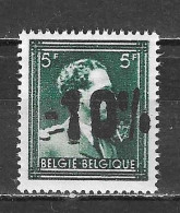 724P**  Leopold III Col Ouvert Surchargé -10% - BUYSINGEN - MNH** - LOOK!!!! - 1946 -10 %