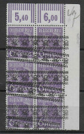 MiNr. 37 I DD, Postfrisch, **, 2. Aufdruck Schräg, Eckrand - Postfris