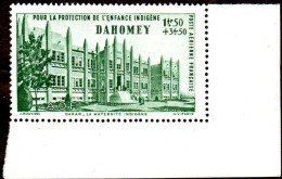 Dahomey Avion N** Yv: 6/8 Protection De L'enfance Indigène Coin D.feuille - Unused Stamps
