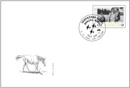 SLOVENIA 2016,,, SLOVENIAN  FILM,CINEMA,DOLINA MIRU,HORSES,,FDC - Slovenia