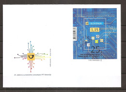 SLOVENIA 2016,,25 YEARS OF POST,BLOCK,FDC - Post