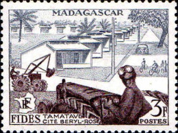 Madagascar Poste N** Yv:327/330 FIDES - Unused Stamps
