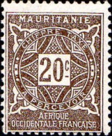 Mauritanie Taxe N** Yv:20 Mi:12 Chiffre - Unused Stamps