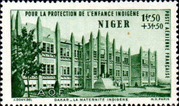 Niger Avion N** Yv: 6/8 Protection De L'enfance Indigène - Neufs