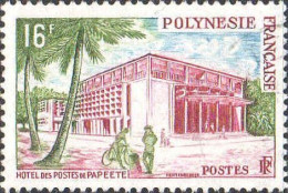 Polynésie Poste Obl Yv: 14 Mi:17 Hôtel Des Postes De Papeete (cachet Rond) - Gebraucht