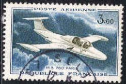 France Avion Obl Yv:39 Mi:1280 MS760 Paris (Beau Cachet Rond) - 1960-.... Oblitérés
