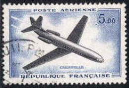 France Avion Obl Yv:40 Mi:1281 Caravelle (cachet Rond) - 1960-.... Matasellados