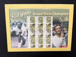 31-3-2024 (large) Australia -  Rod Laver (Tennis) Grand Slam (large In Pack) Sheetlet 10 Mint Personalised Stamp - Presentation Packs