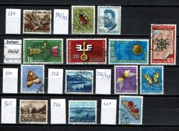 Suisse - Différents Timbres Oblitérés, Diff; Used, Versch. Gestempelt - Oblitérés