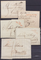 Lot De 5 Lettres De ANVERS Pour GAND Entre 1804 Et 1834 - Voir Scans - Altri & Non Classificati