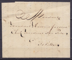 L. Datée 22 Novembre 1827 De BRUGES Pour SEVILLE (Espagne) Sous Couvert - 1815-1830 (Holländische Periode)