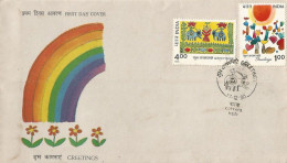 India - 1990 - Greetings  -  FDC.  -   (Condition As Per Scan ) ( OL 17.3.14 ) - Covers & Documents