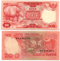 Indonesia 100 Rupiah 1977 P-116 UNC Foxed Watermark - Indonesië