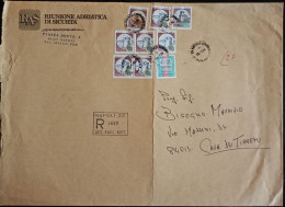 Napoli Via Marchese Campodisola 26.1.1994 Alto Valore L.3000 Castello L.1000 L500 X6 L.200  - Busta Grande - 1991-00: Poststempel