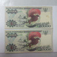 Indonesia 20000 Rupiah 1995 P-132 Bird Of Paradise VF - Indonésie