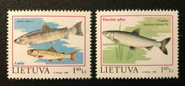 Lithuania 1998 MiNr. 671 - 672 Litauen Fish 2v MNH** 1,80 € - Litauen