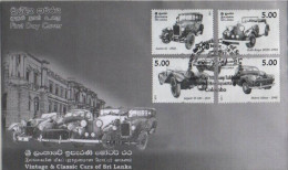 Sri Lanka - 2011 - Vintage And Classic Cars - FDC With Official Brochure- FDC . ( Condition As Per Scan ) (OL 10.2.13) - Sri Lanka (Ceylon) (1948-...)