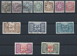 Monaco Timbre Taxe N°29/39 Obl (FU) 1946/57 - Postage Due