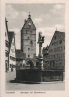 36533 - Dinkelsbühl - Wörnitztor Mit Löwenbrunnen - Ca. 1950 - Dinkelsbuehl